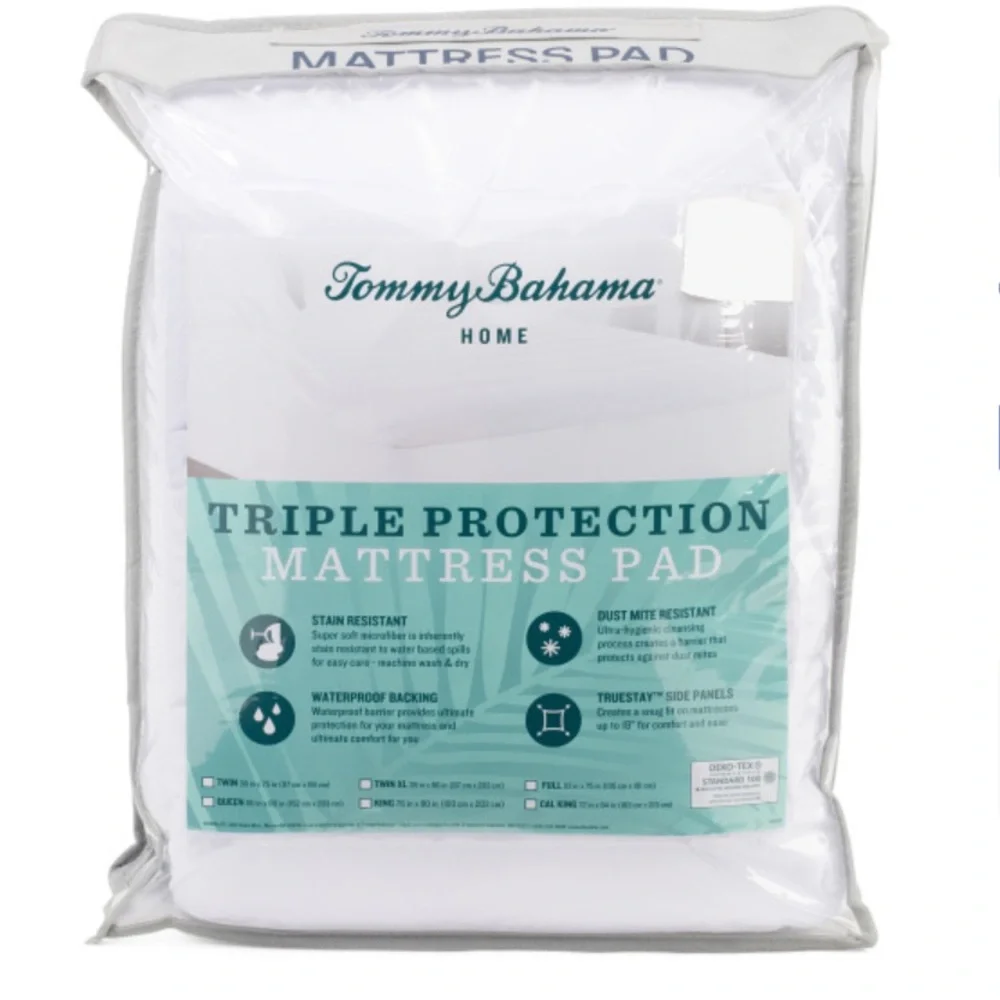 TOMMY BAHAMA Waterproof Mattress Pad